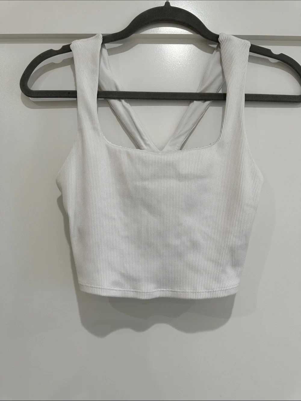 Alosoft Ribbed Chic Bra Tank - Picture 2 of 3